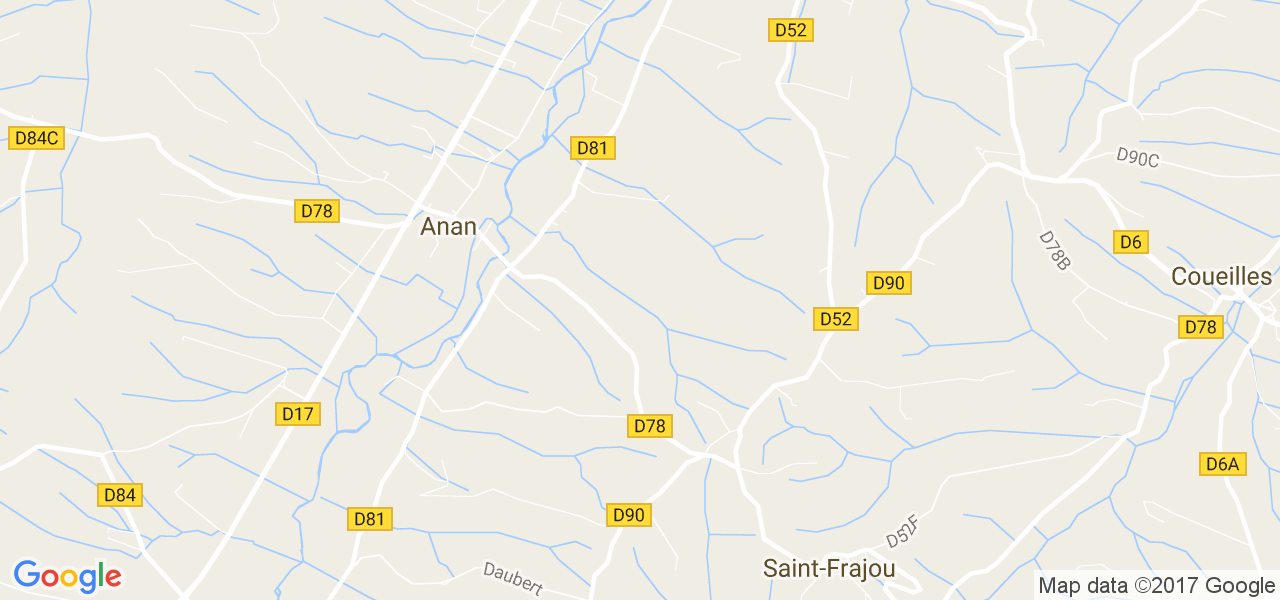 map de la ville de Anan