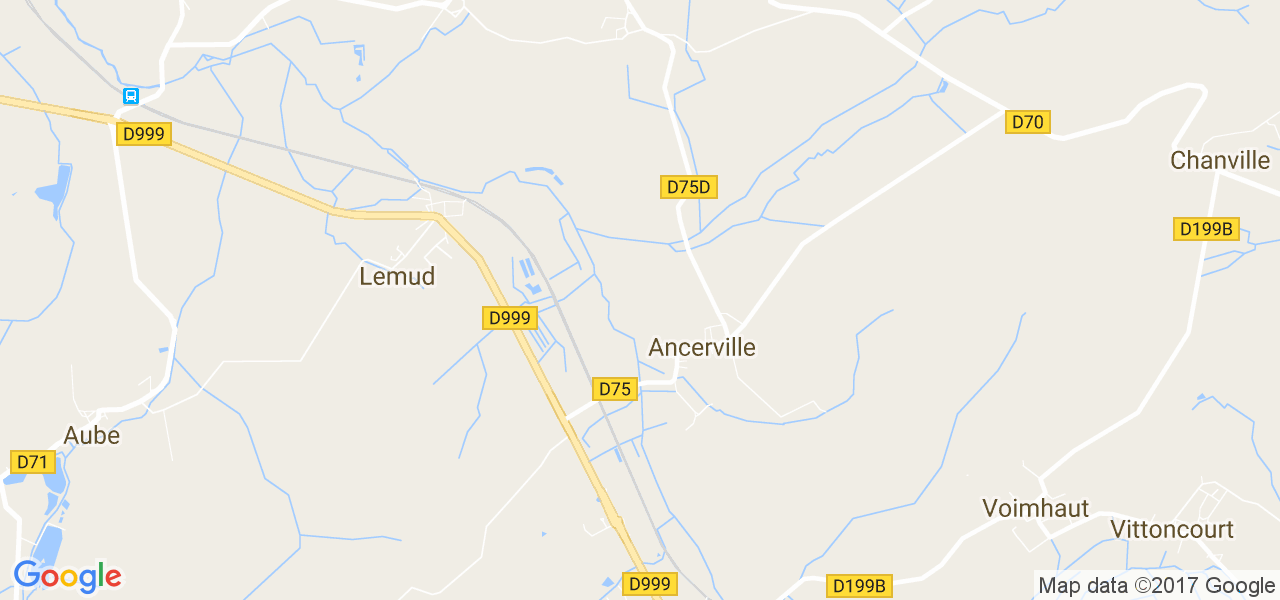 map de la ville de Ancerville