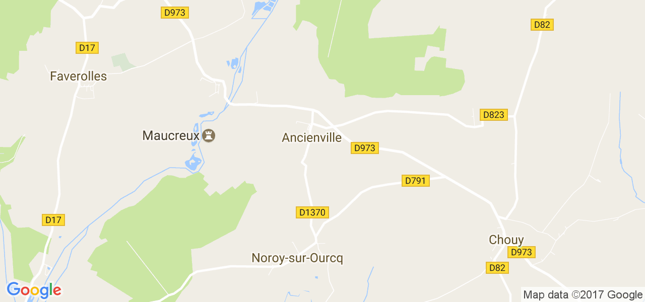 map de la ville de Ancienville