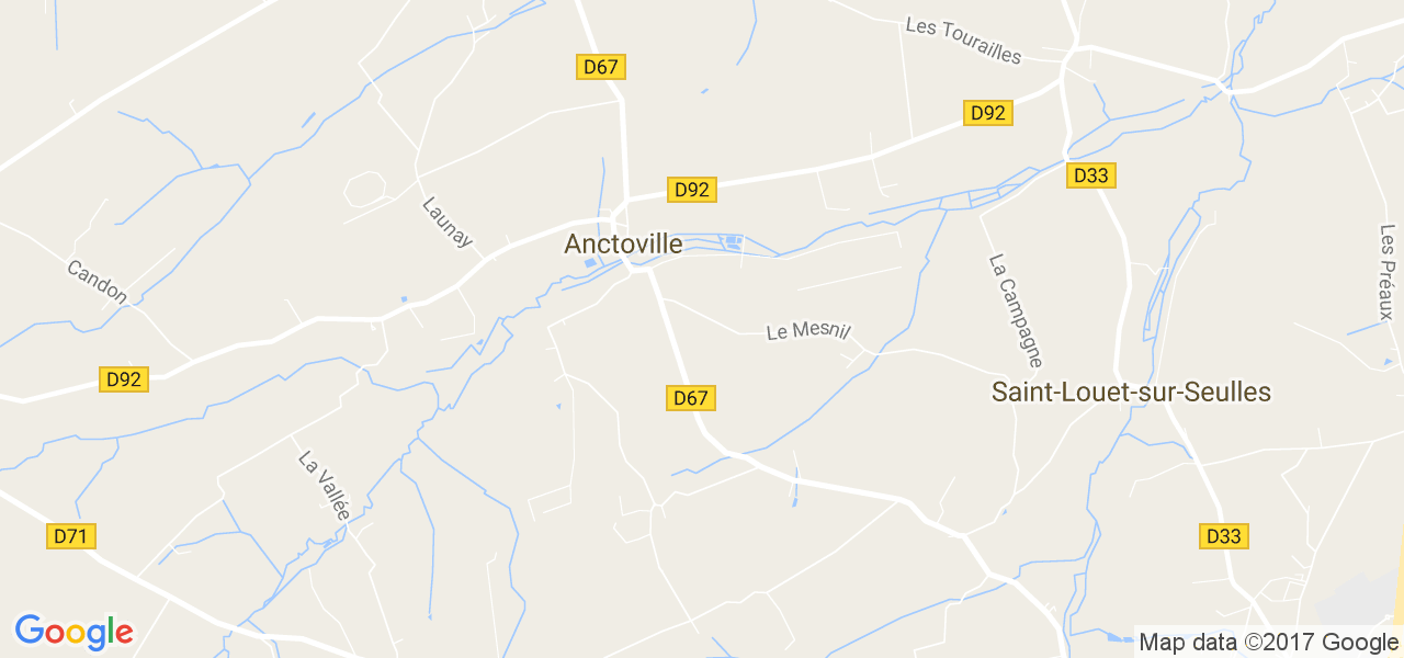 map de la ville de Anctoville