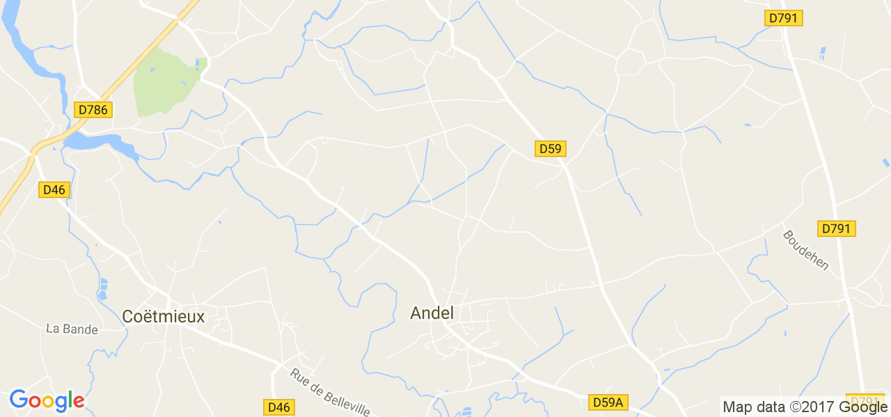 map de la ville de Andel