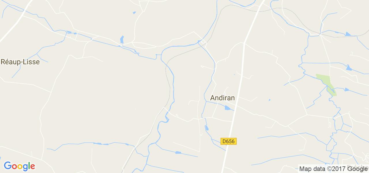 map de la ville de Andiran