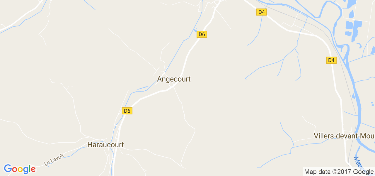 map de la ville de Angecourt