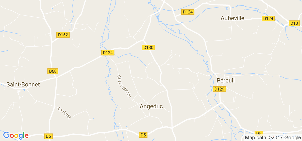 map de la ville de Angeduc