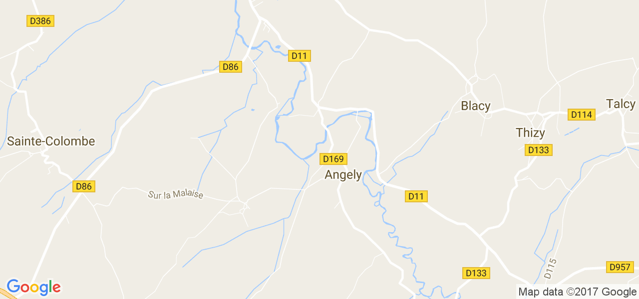 map de la ville de Angely