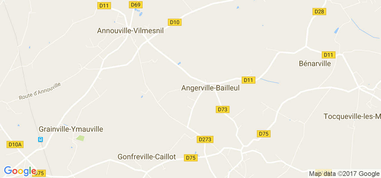 map de la ville de Angerville-Bailleul