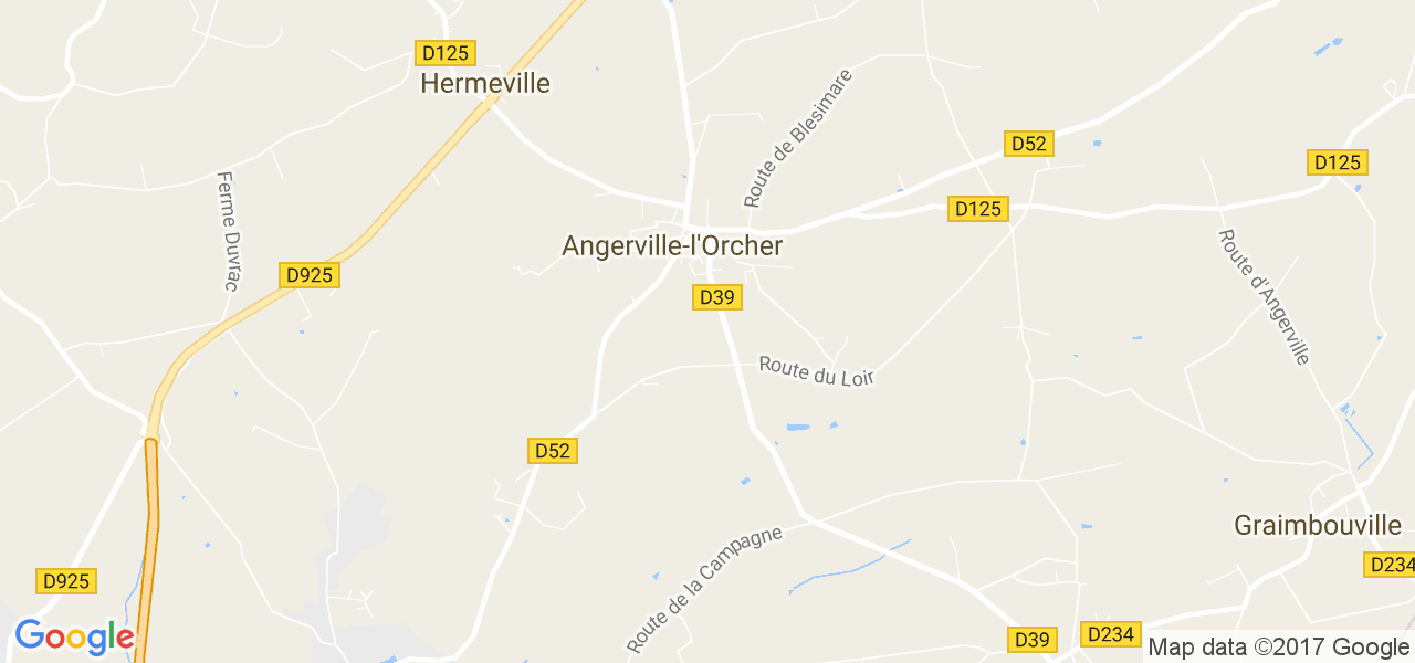 map de la ville de Angerville-l'Orcher