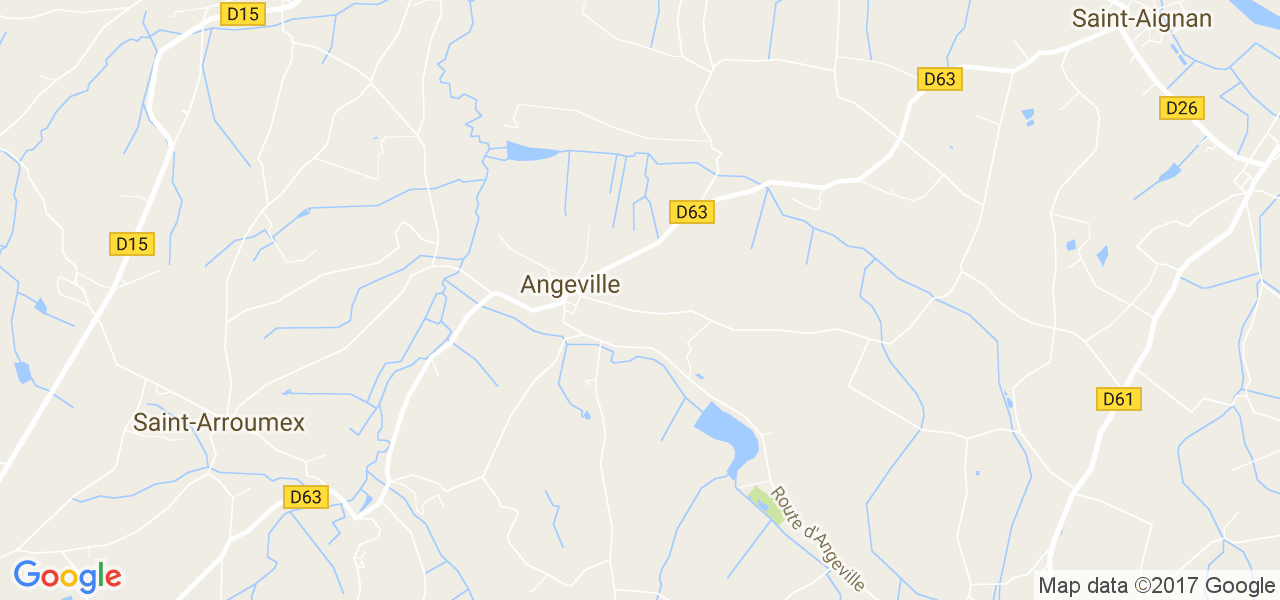 map de la ville de Angeville