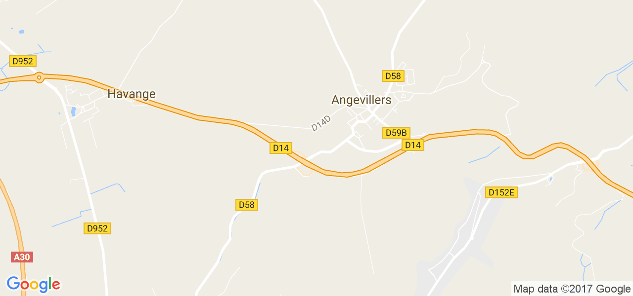 map de la ville de Angevillers