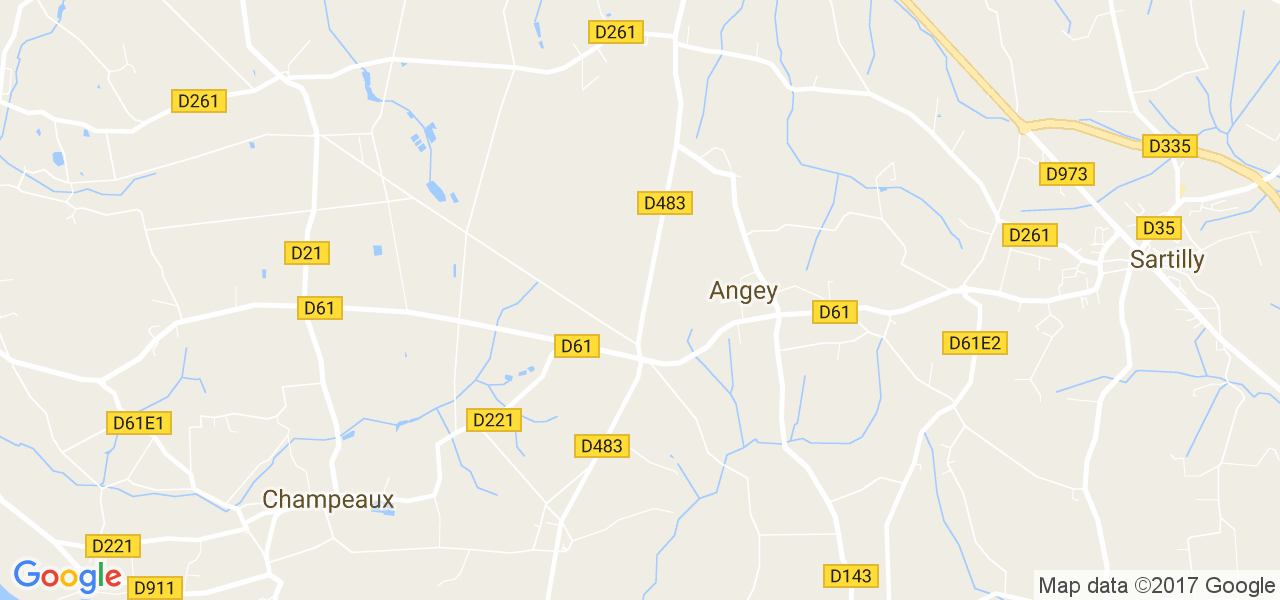 map de la ville de Angey