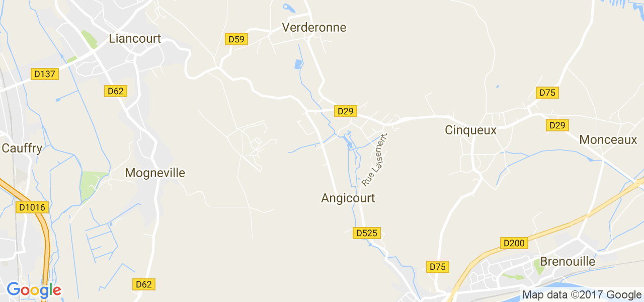 map de la ville de Angicourt