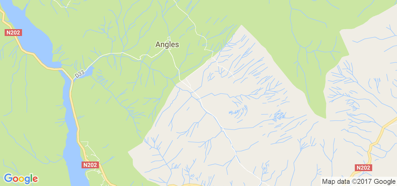 map de la ville de Angles