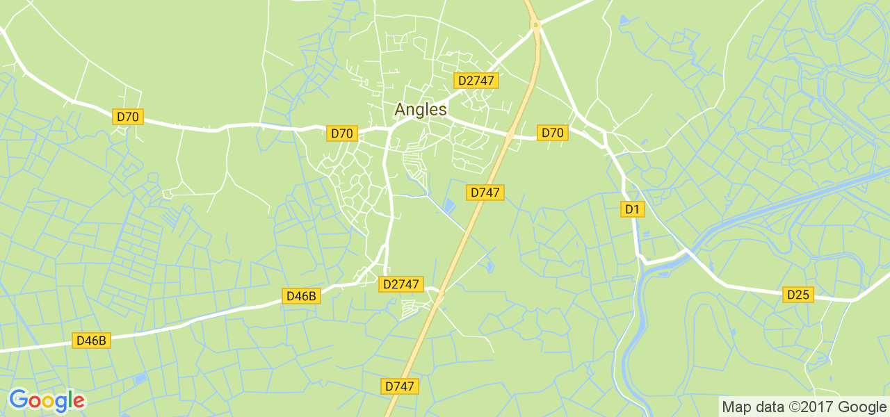 map de la ville de Angles