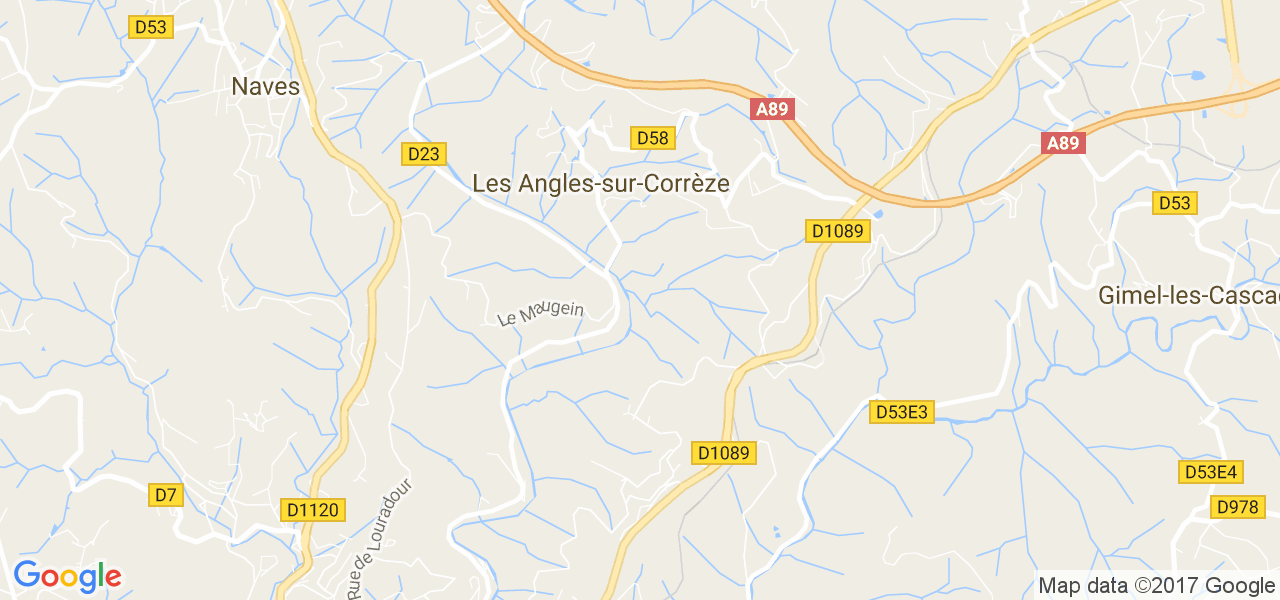 map de la ville de Angles-sur-Corrèze