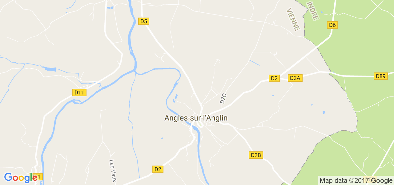 map de la ville de Angles-sur-l'Anglin