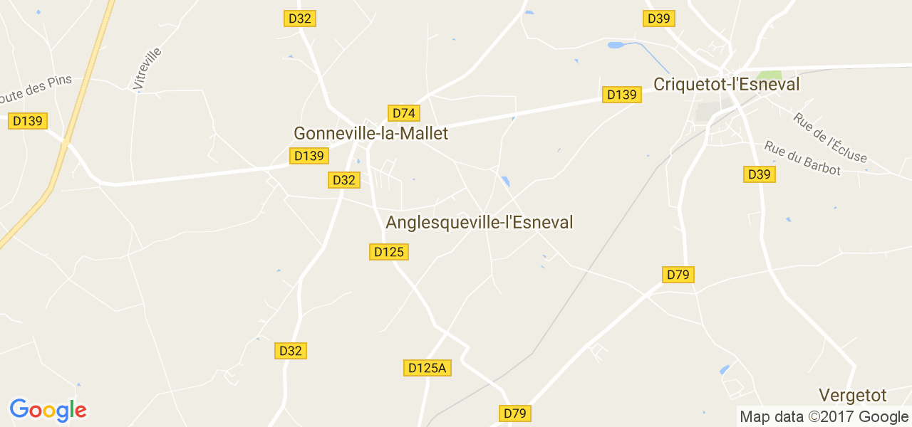 map de la ville de Anglesqueville-l'Esneval