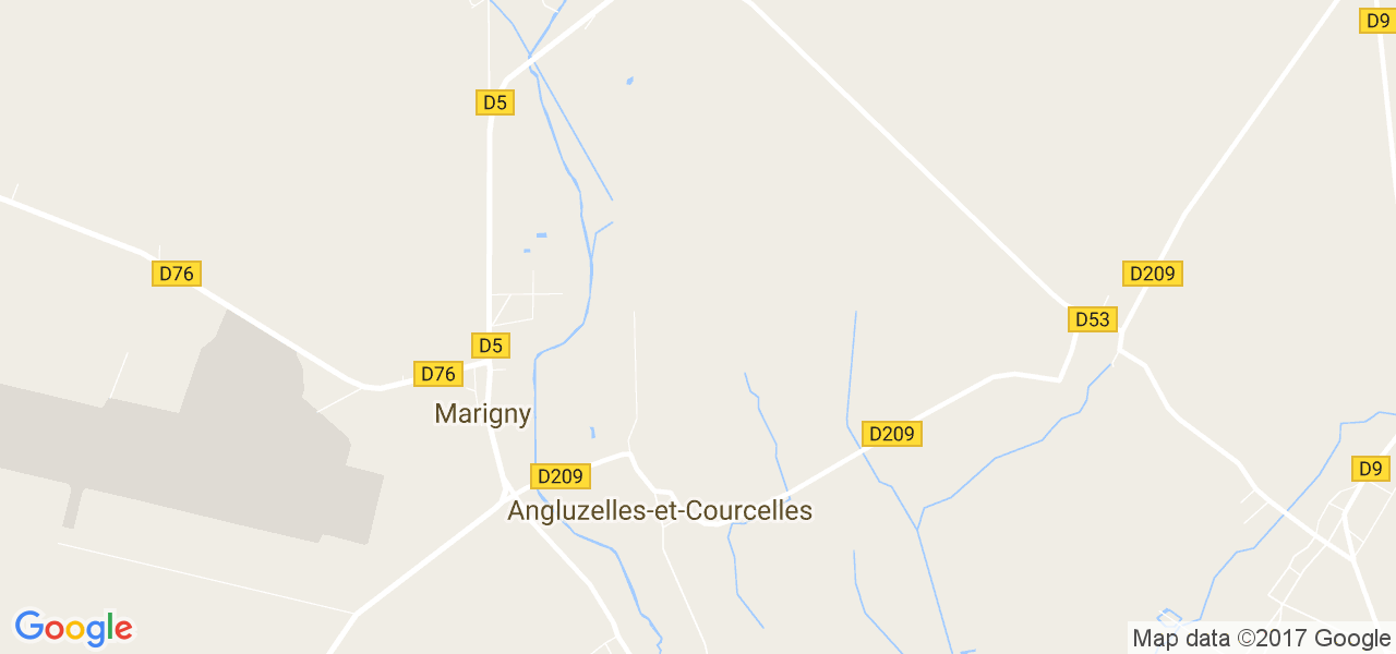 map de la ville de Angluzelles-et-Courcelles