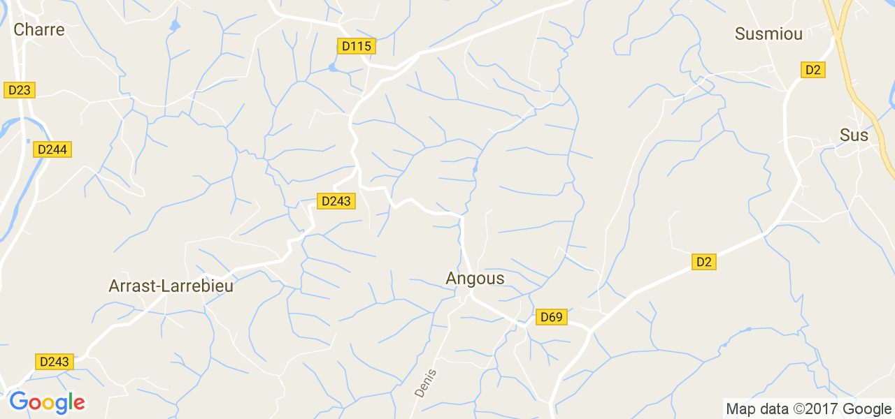 map de la ville de Angous