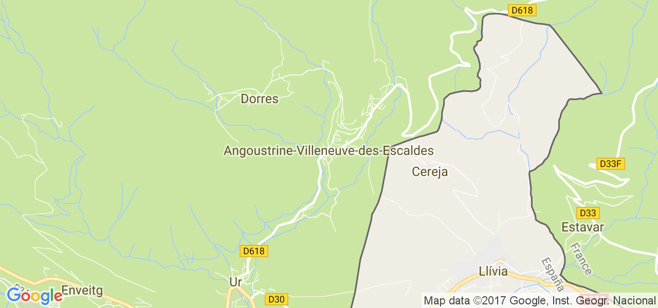 map de la ville de Angoustrine-Villeneuve-des-Escaldes