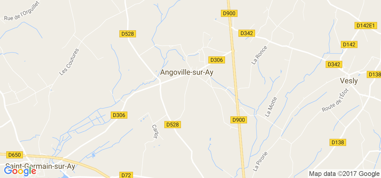 map de la ville de Angoville-sur-Ay