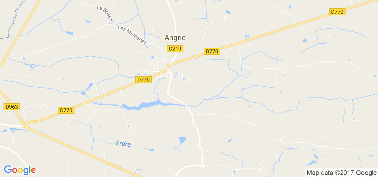 map de la ville de Angrie