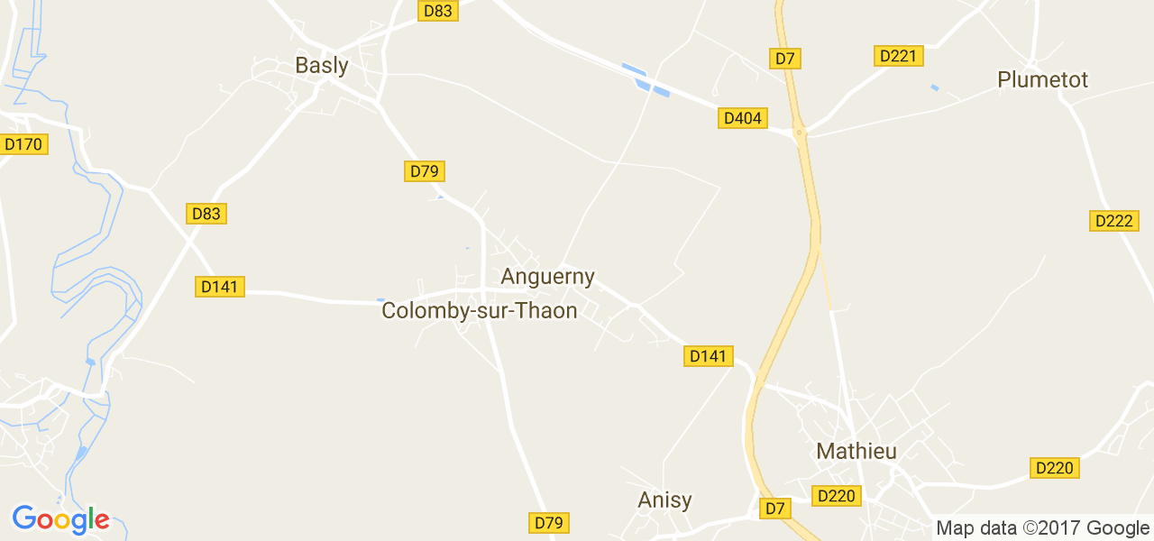 map de la ville de Anguerny