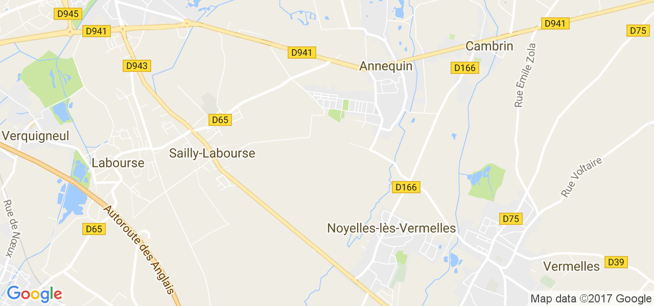 map de la ville de Annequin