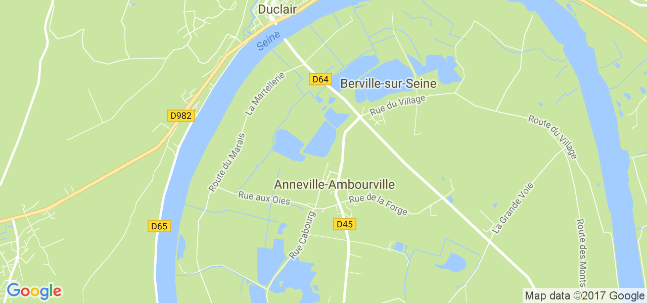 map de la ville de Anneville-Ambourville