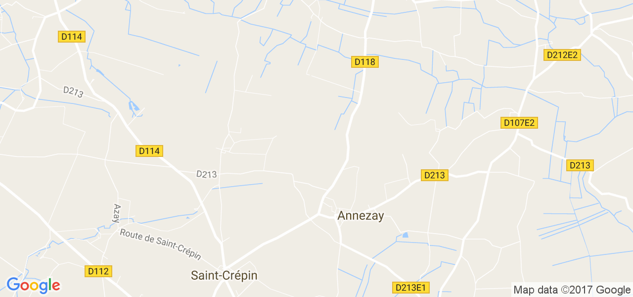 map de la ville de Annezay