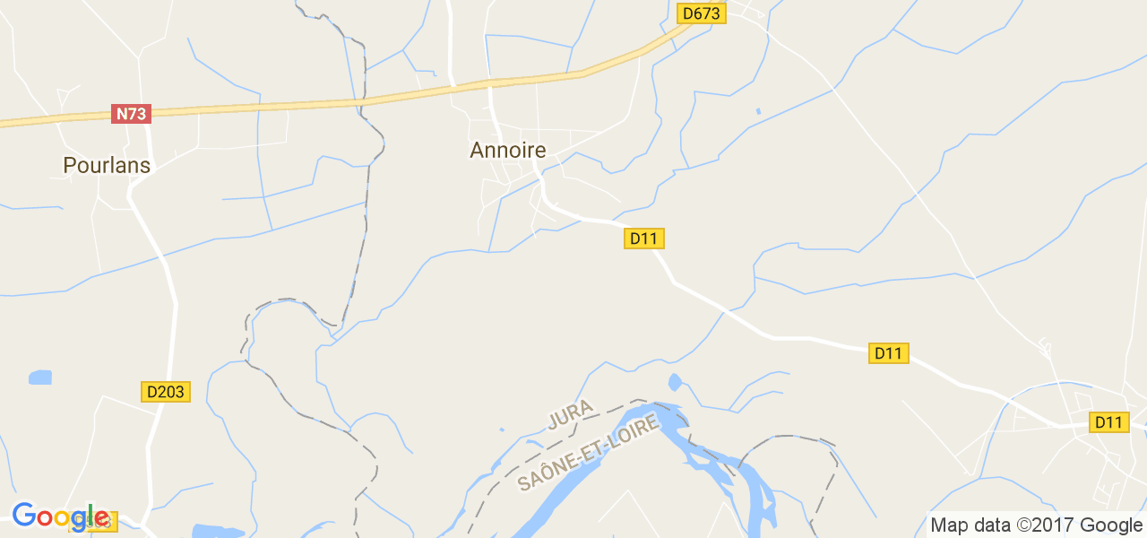 map de la ville de Annoire