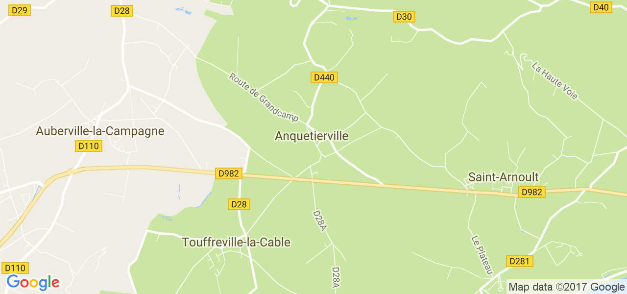 map de la ville de Anquetierville