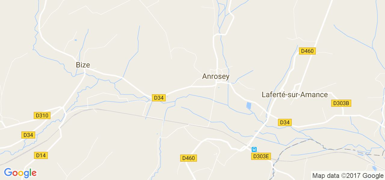 map de la ville de Anrosey