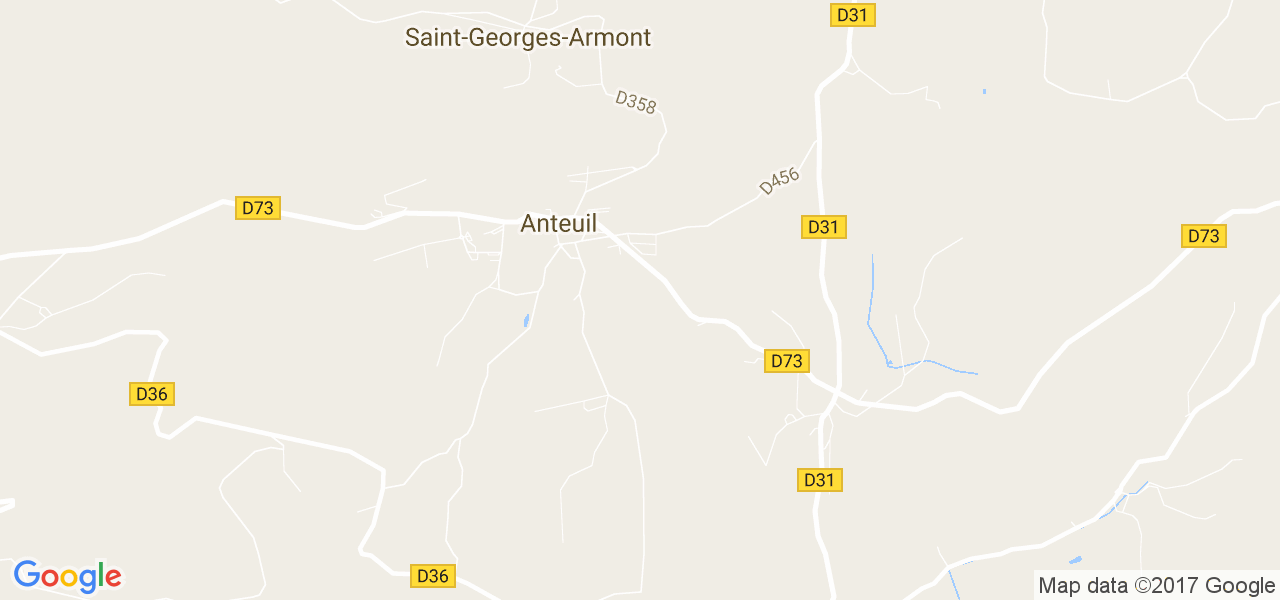 map de la ville de Anteuil