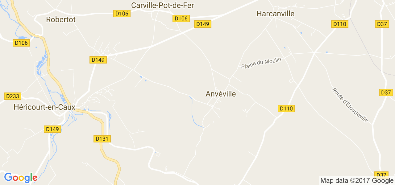 map de la ville de Anvéville