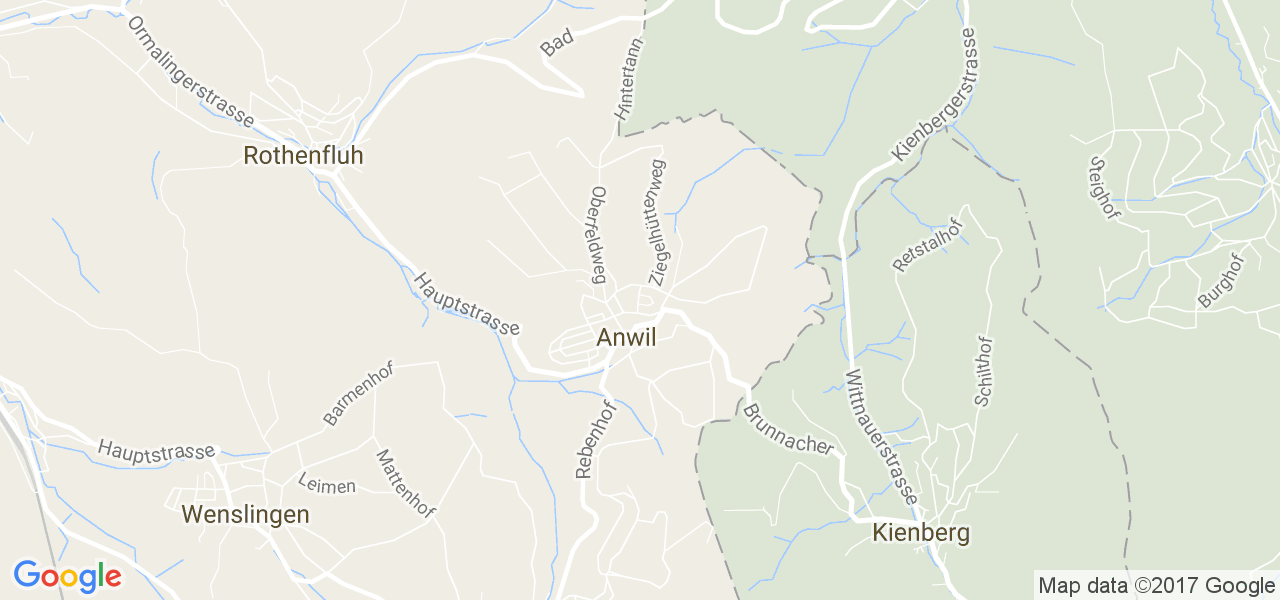 map de la ville de Anwil