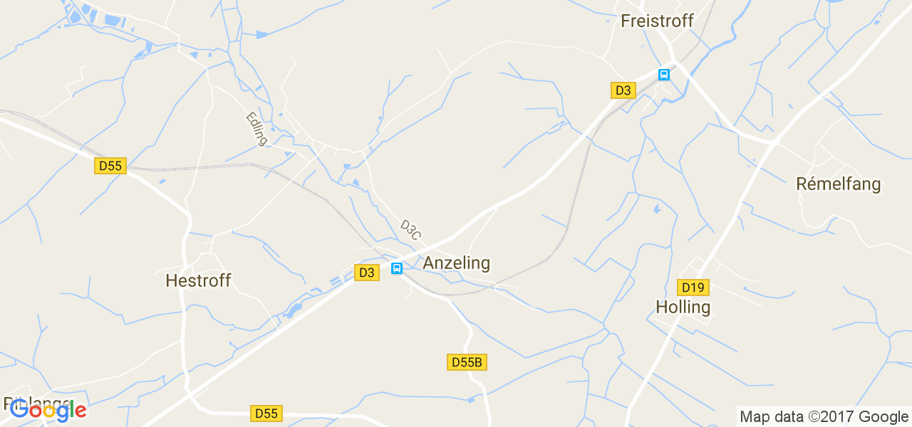 map de la ville de Anzeling