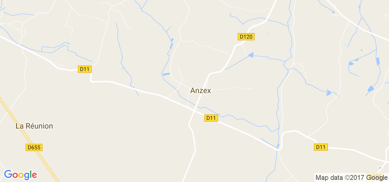 map de la ville de Anzex