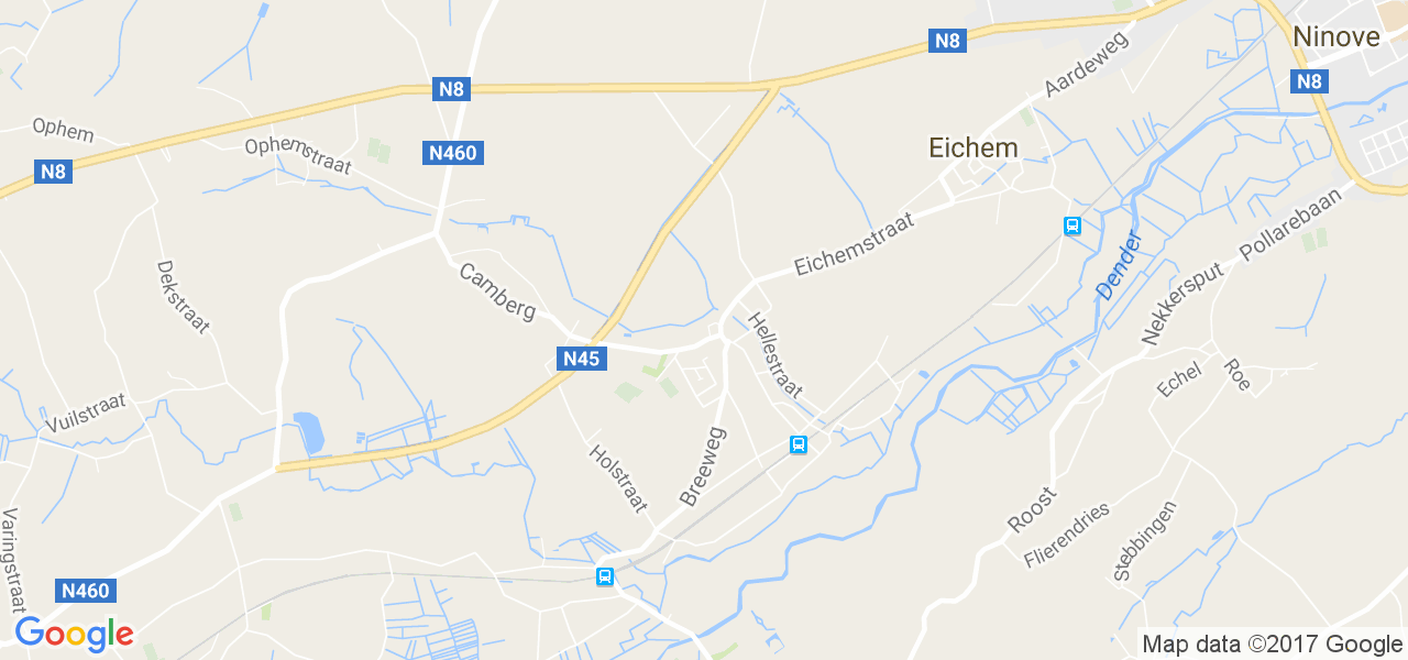 map de la ville de Appelterre-Eichem