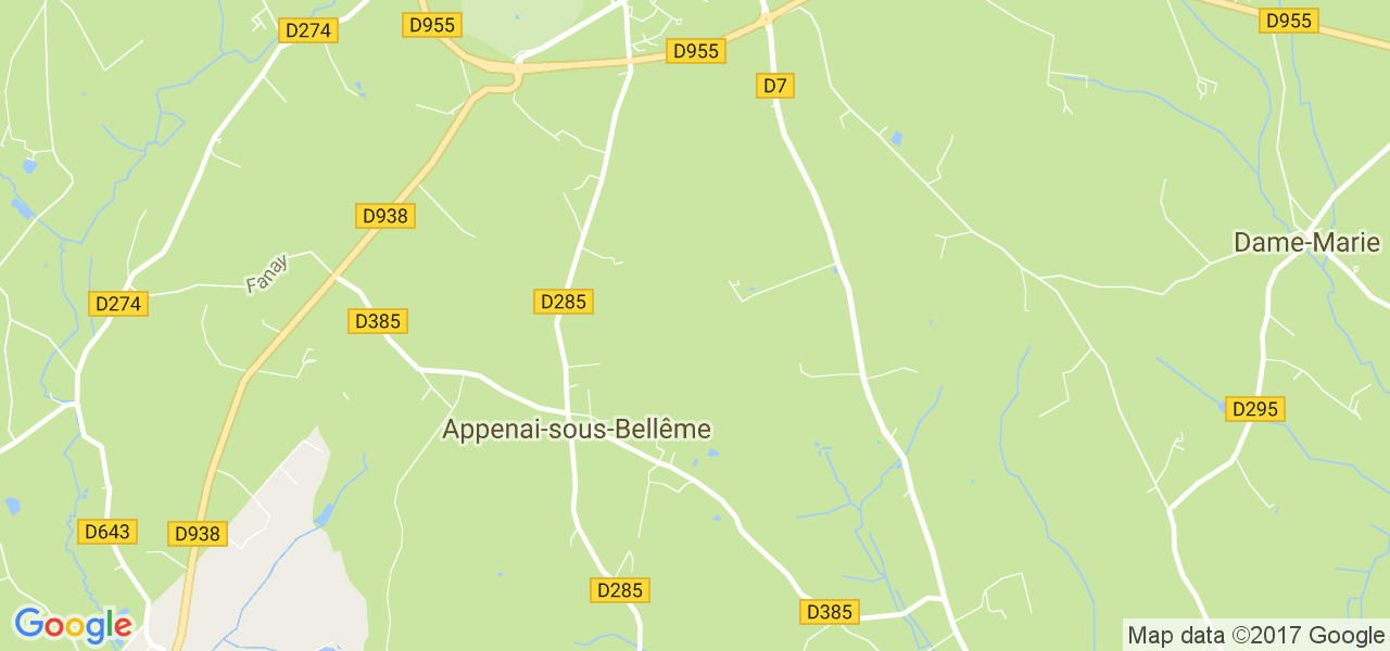 map de la ville de Appenai-sous-Bellême