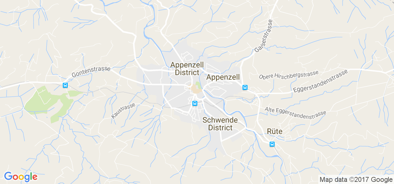 map de la ville de Appenzell