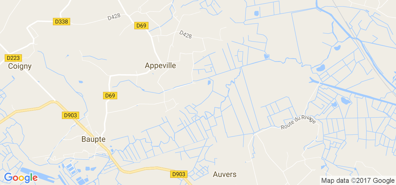 map de la ville de Appeville