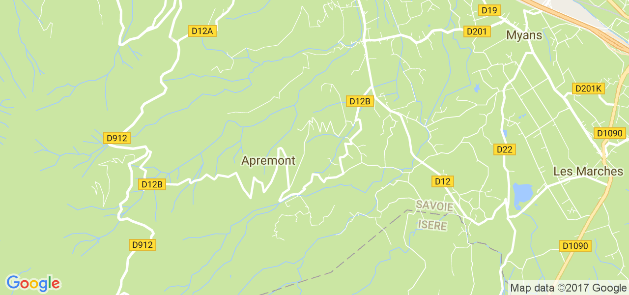 map de la ville de Apremont