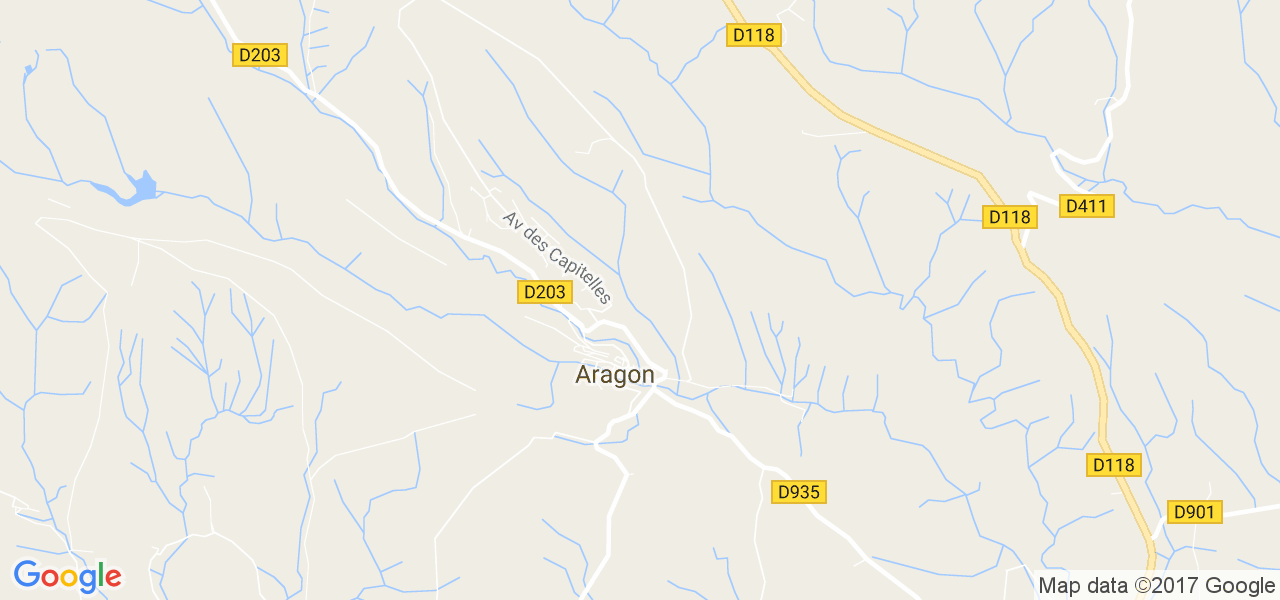 map de la ville de Aragon