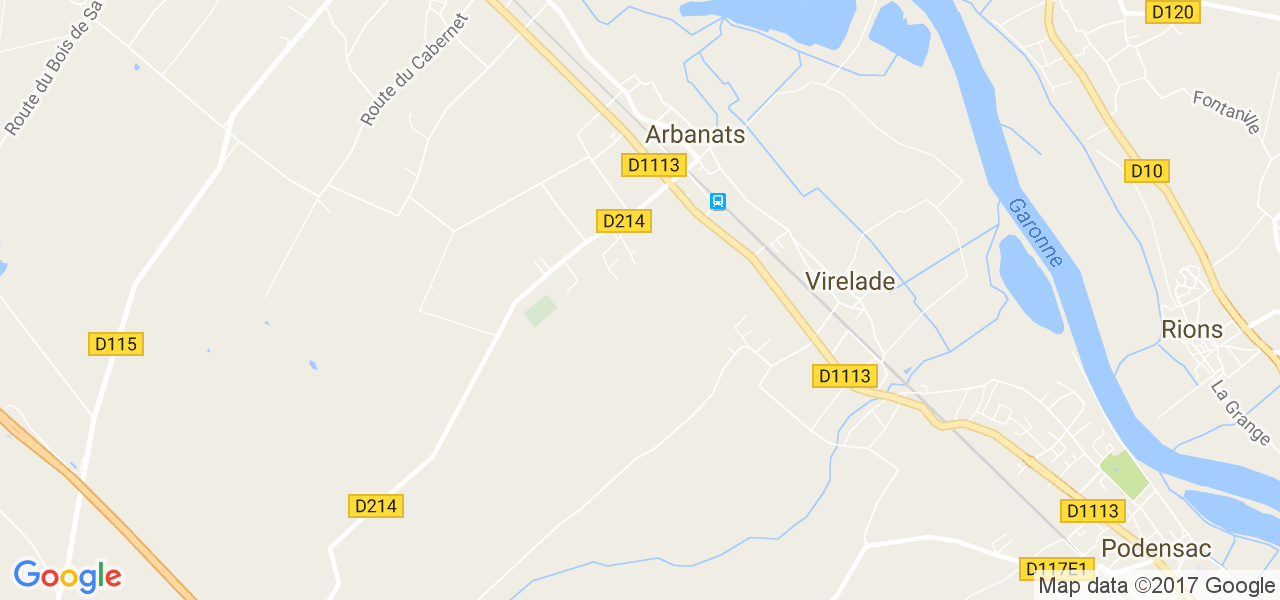 map de la ville de Arbanats