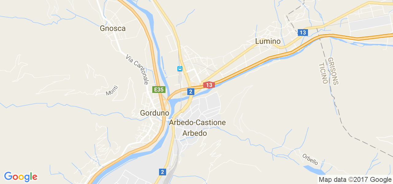 map de la ville de Arbedo-Castione