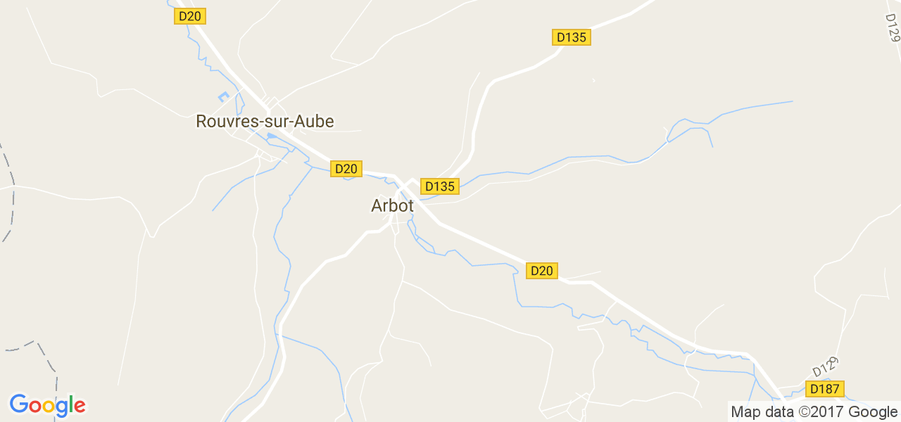 map de la ville de Arbot