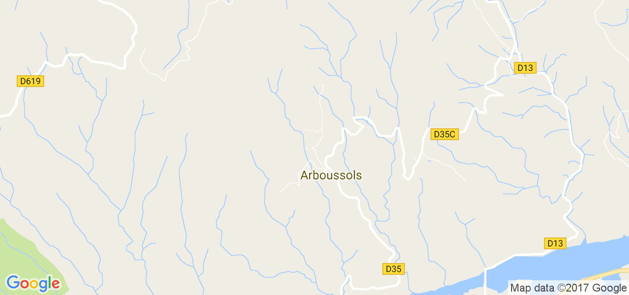 map de la ville de Arboussols