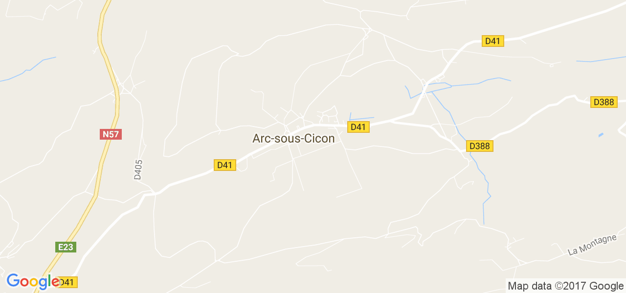 map de la ville de Arc-sous-Cicon