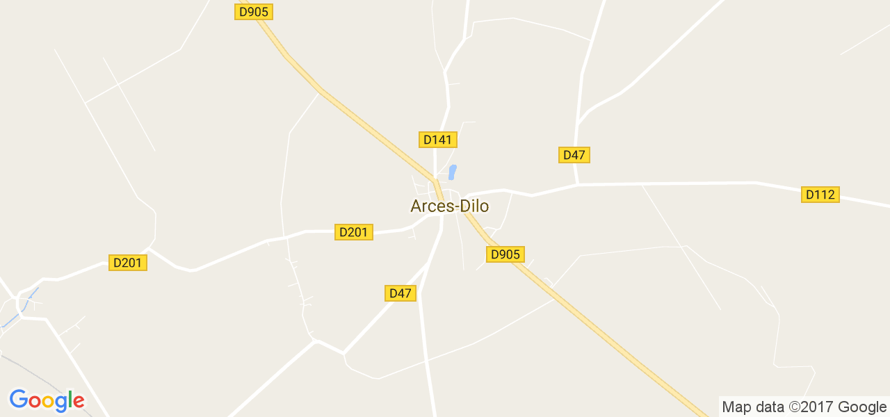 map de la ville de Arces-Dilo