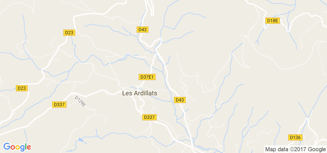 map de la ville de Ardillats